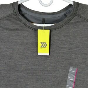 All in Motion Men's Gray Heathered Long Sleeve Athletic T-Shirt 2XL